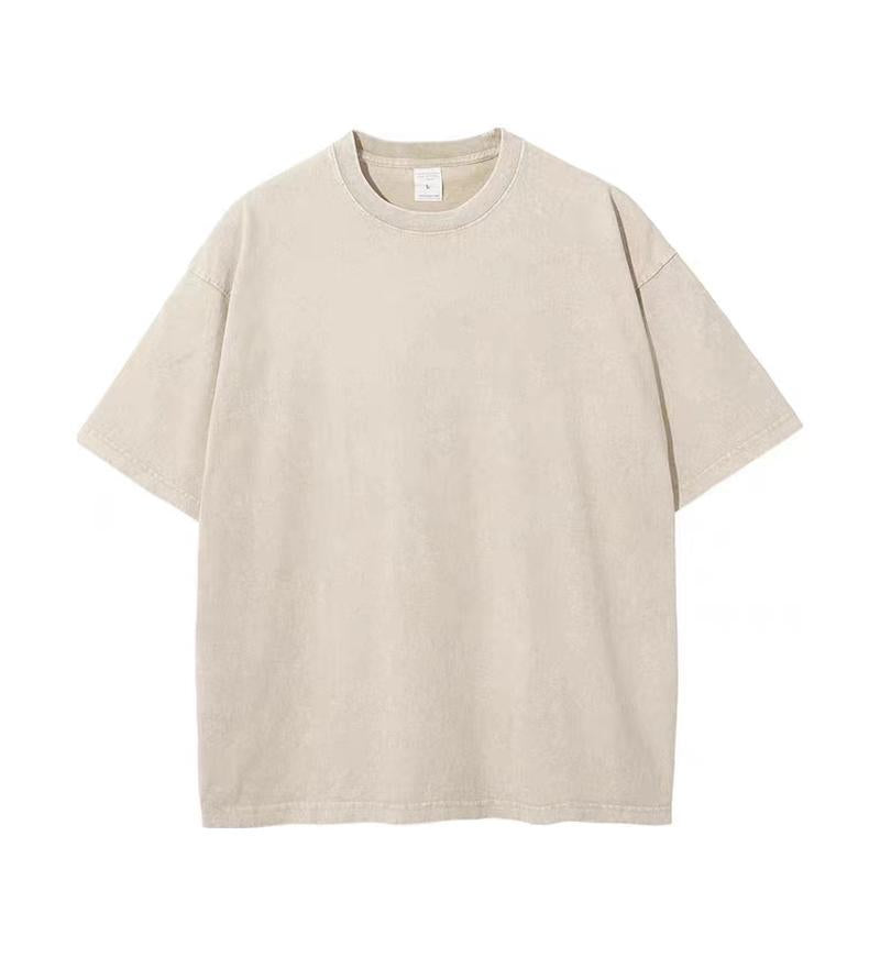 Vintage Washed Cotton T-shirt Men