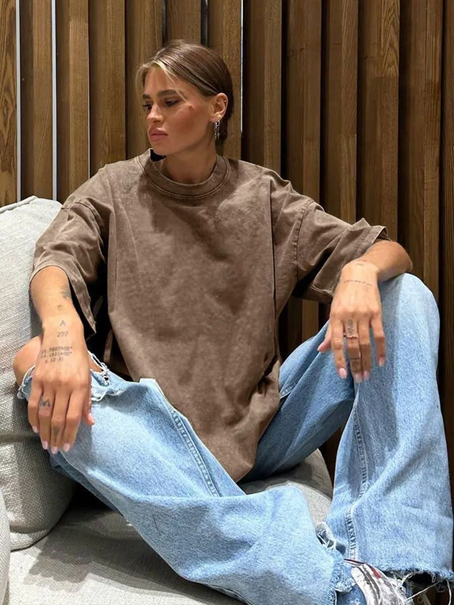 Vintage Washed Cotton T-Shirt