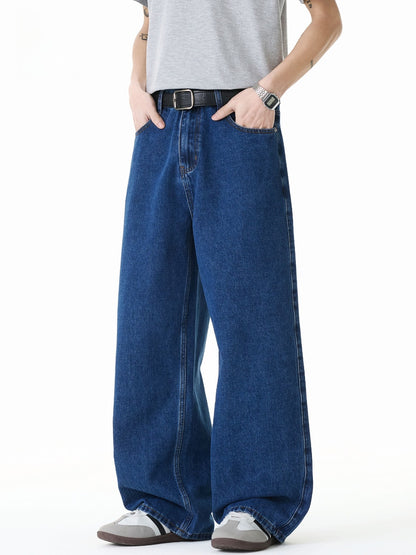 Vintage Washed Denim Loose Fit Jeans
