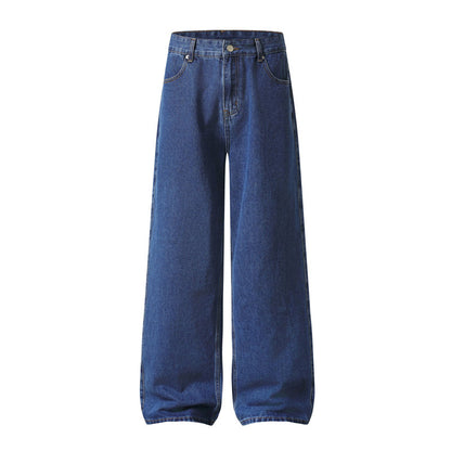 Vintage Washed Denim Loose Fit Jeans