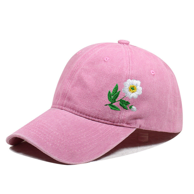 Vintage Washed Embroidered Baseball Cap