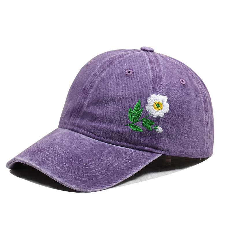 Vintage Washed Embroidered Baseball Cap