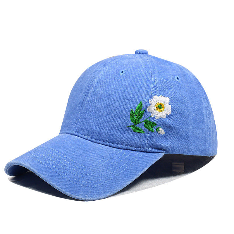 Vintage Washed Embroidered Baseball Cap