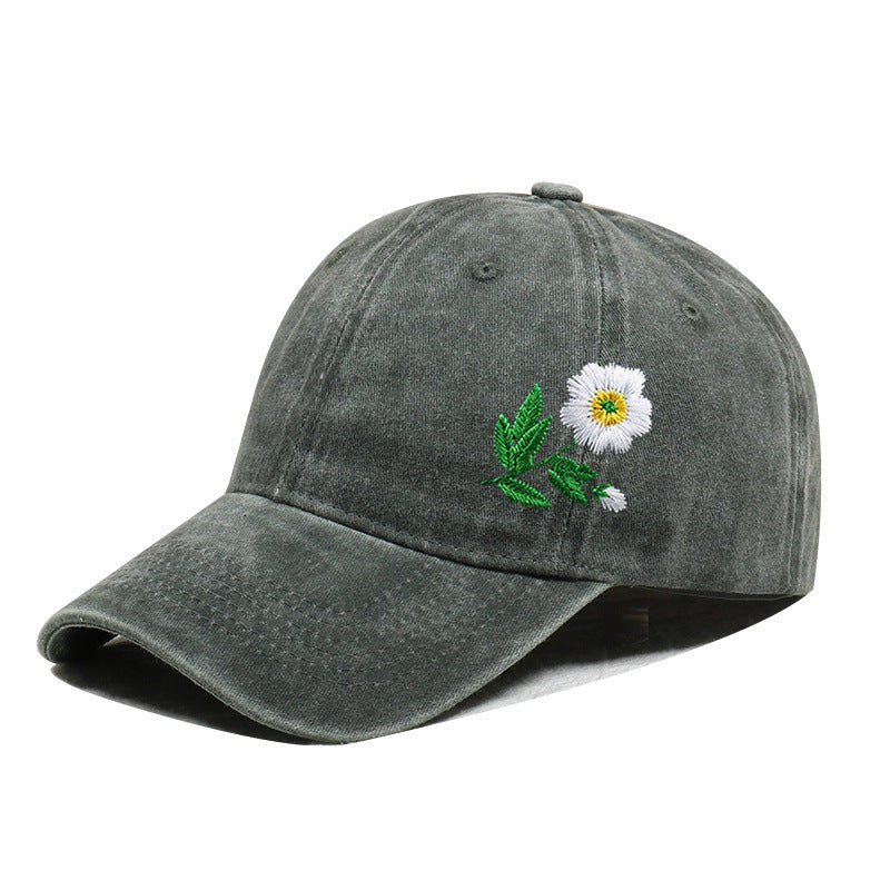 Vintage Washed Embroidered Baseball Cap