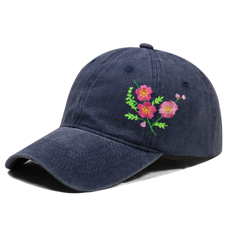 Vintage Washed Embroidered Baseball Cap