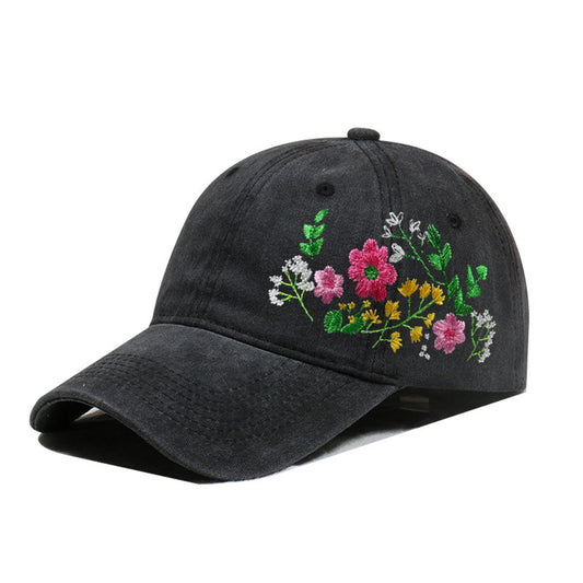 Vintage Washed Embroidered Baseball Cap