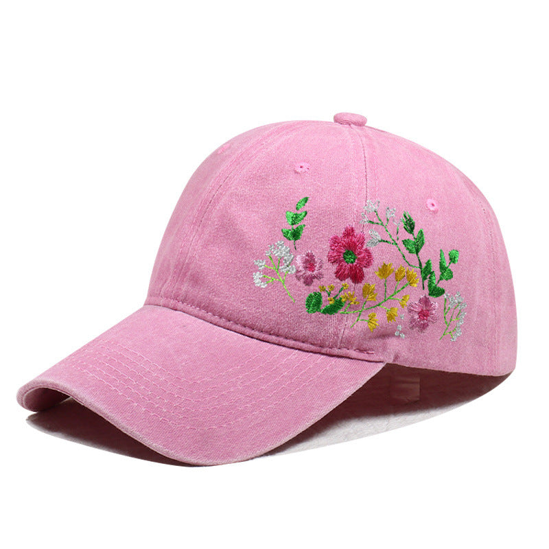 Vintage Washed Embroidered Baseball Cap