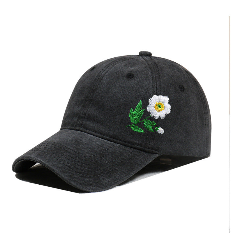 Vintage Washed Embroidered Baseball Cap