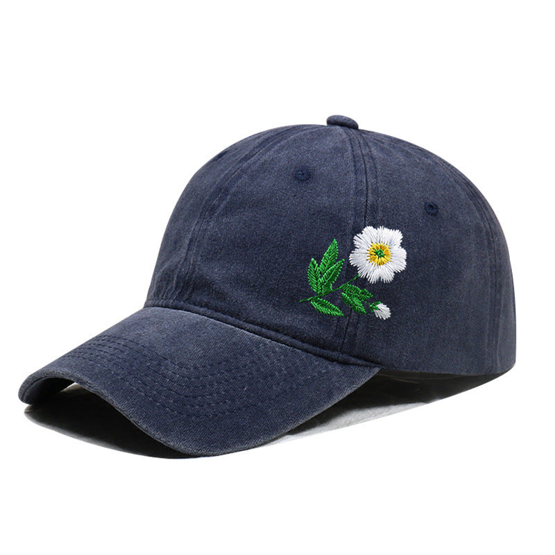 Vintage Washed Embroidered Baseball Cap