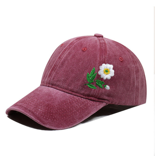 Vintage Washed Embroidered Baseball Cap