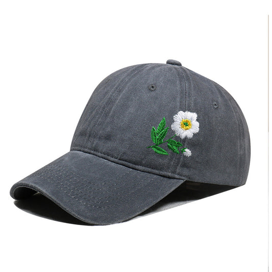 Vintage Washed Embroidered Baseball Cap
