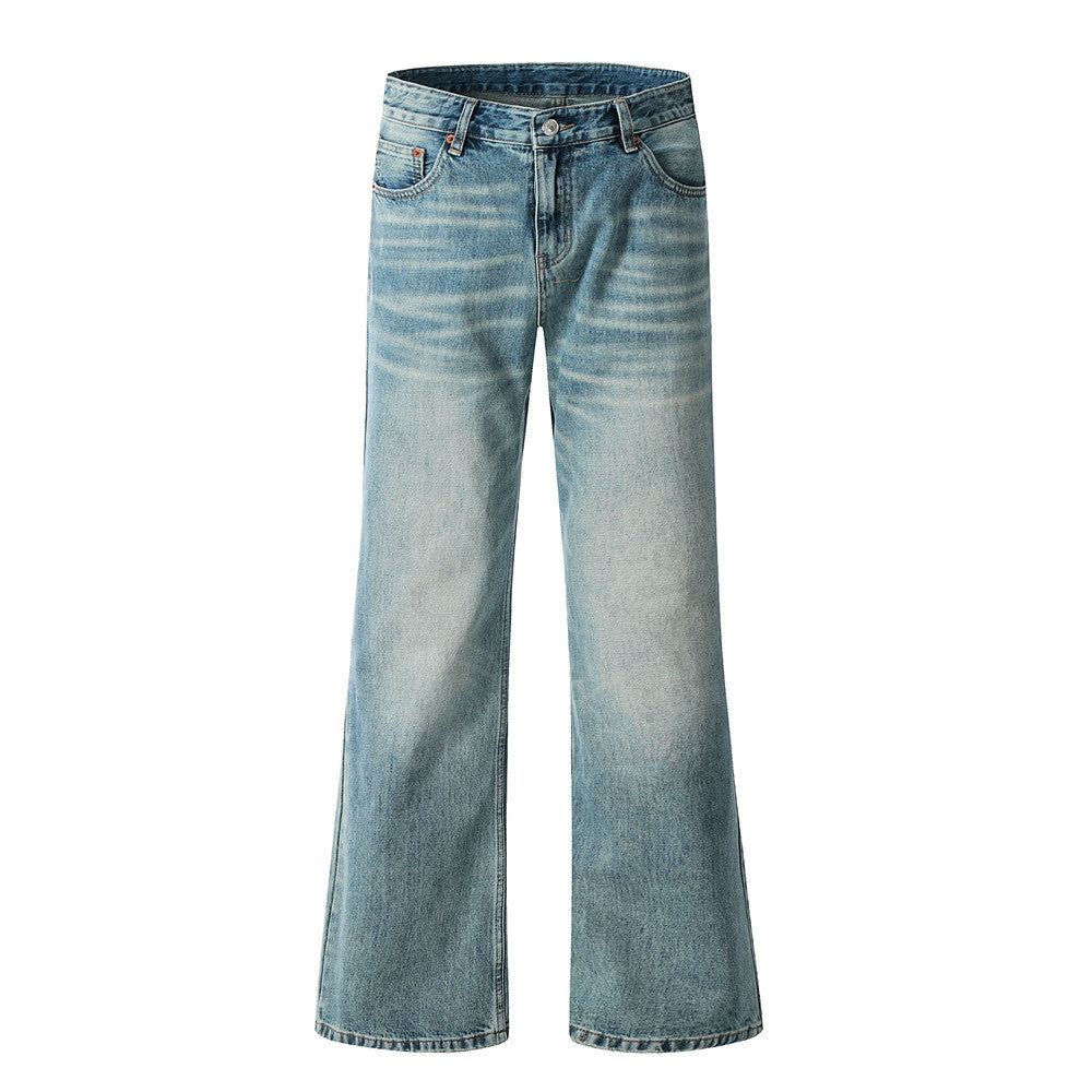 Vintage Washed Flared Jeans