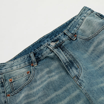 Vintage Washed Flared Jeans