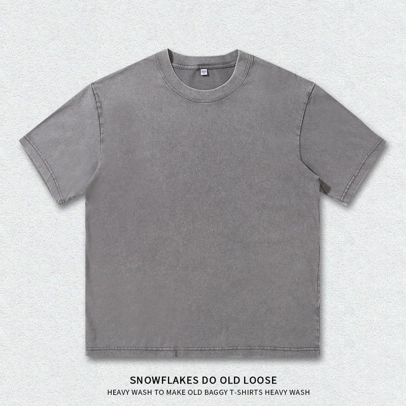 Vintage Washed Heavyweight Cotton T-Shirt