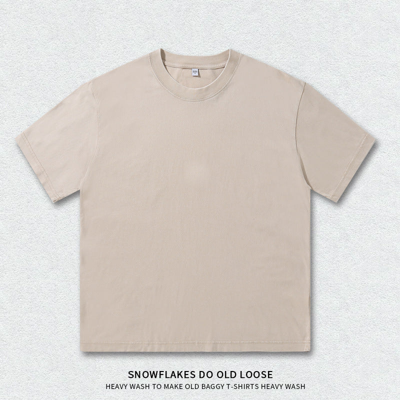 Vintage Washed Heavyweight Cotton T-Shirt