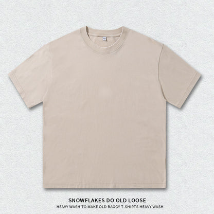 Vintage Washed Heavyweight Cotton T-Shirt