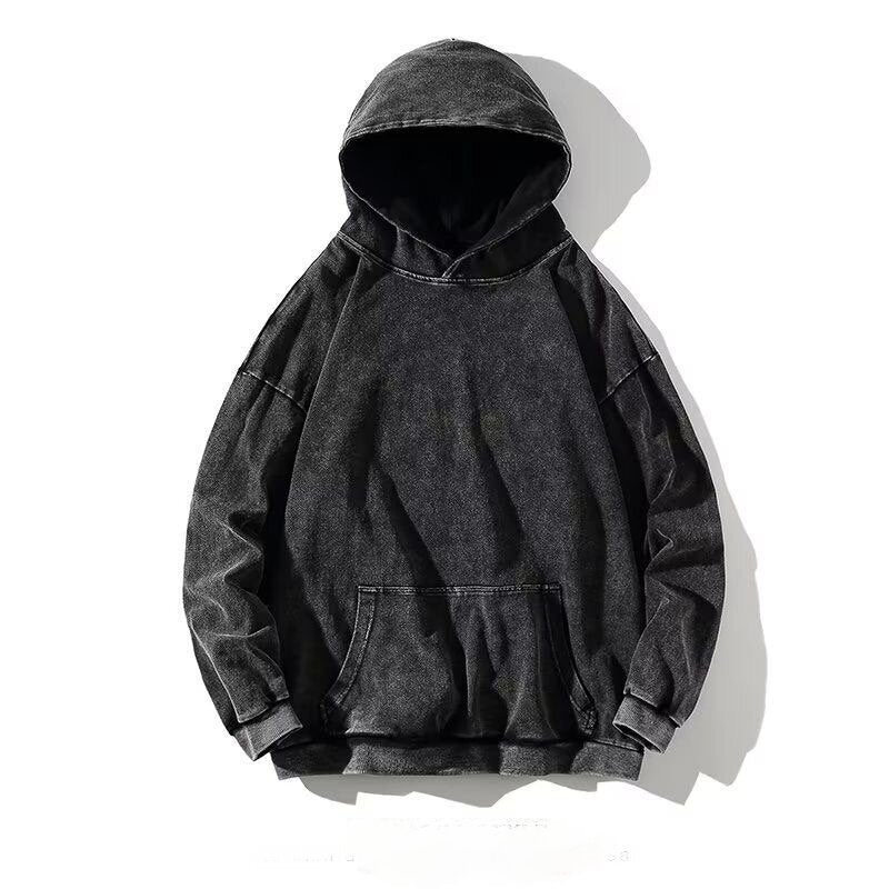 Vintage-Washed Hooded Sweatshirt