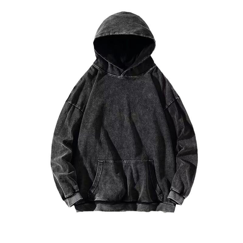 Vintage-Washed Hooded Sweatshirt