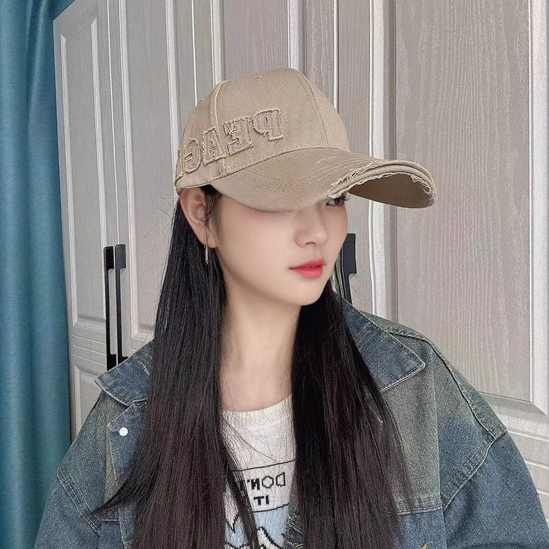 Vintage Wide Brim Baseball Cap