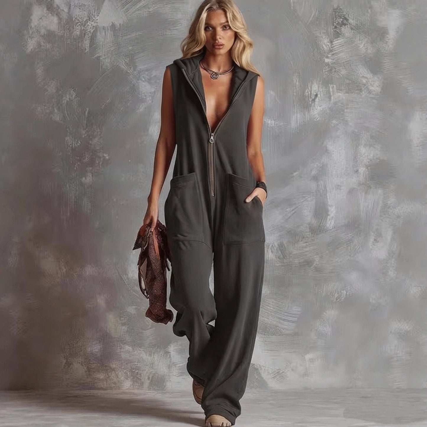Vintage Wide Leg Jumpsuit