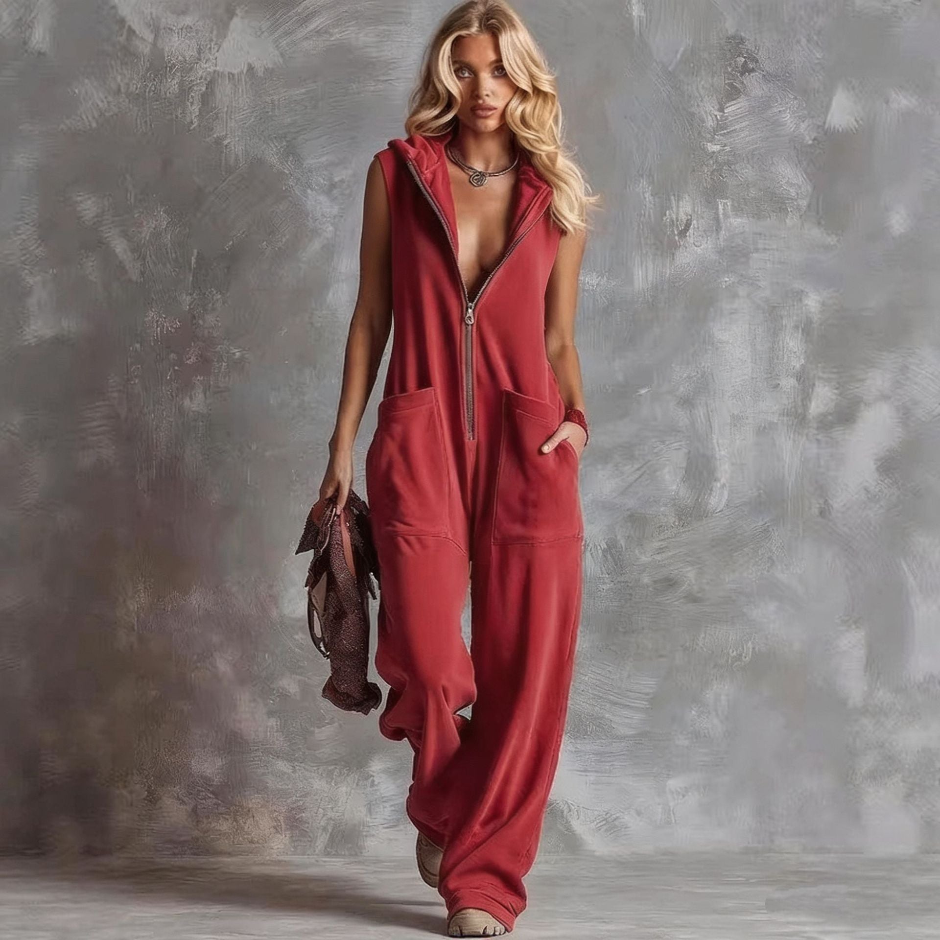 Vintage Wide Leg Jumpsuit