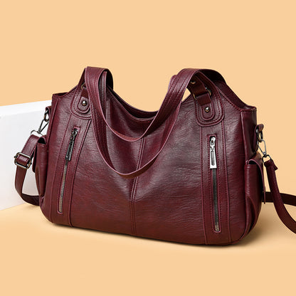 Vintage Women Tote Bag with Rivets