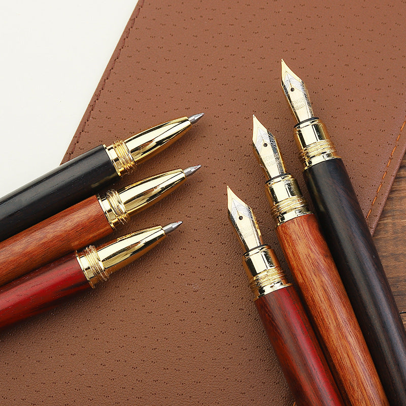 Vintage Wooden Calligraphy Fountain Pen