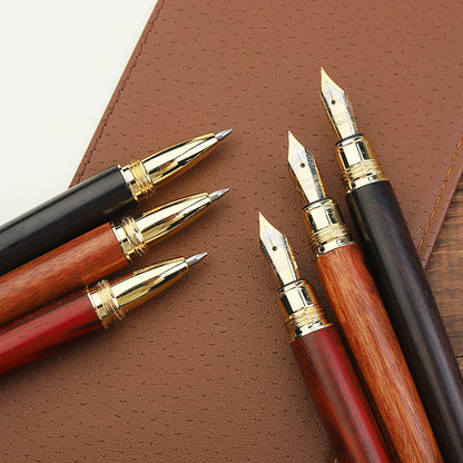 Vintage Wooden Calligraphy Fountain Pen