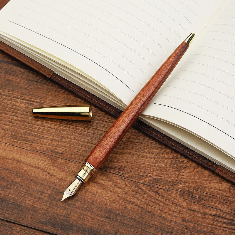 Vintage Wooden Calligraphy Fountain Pen