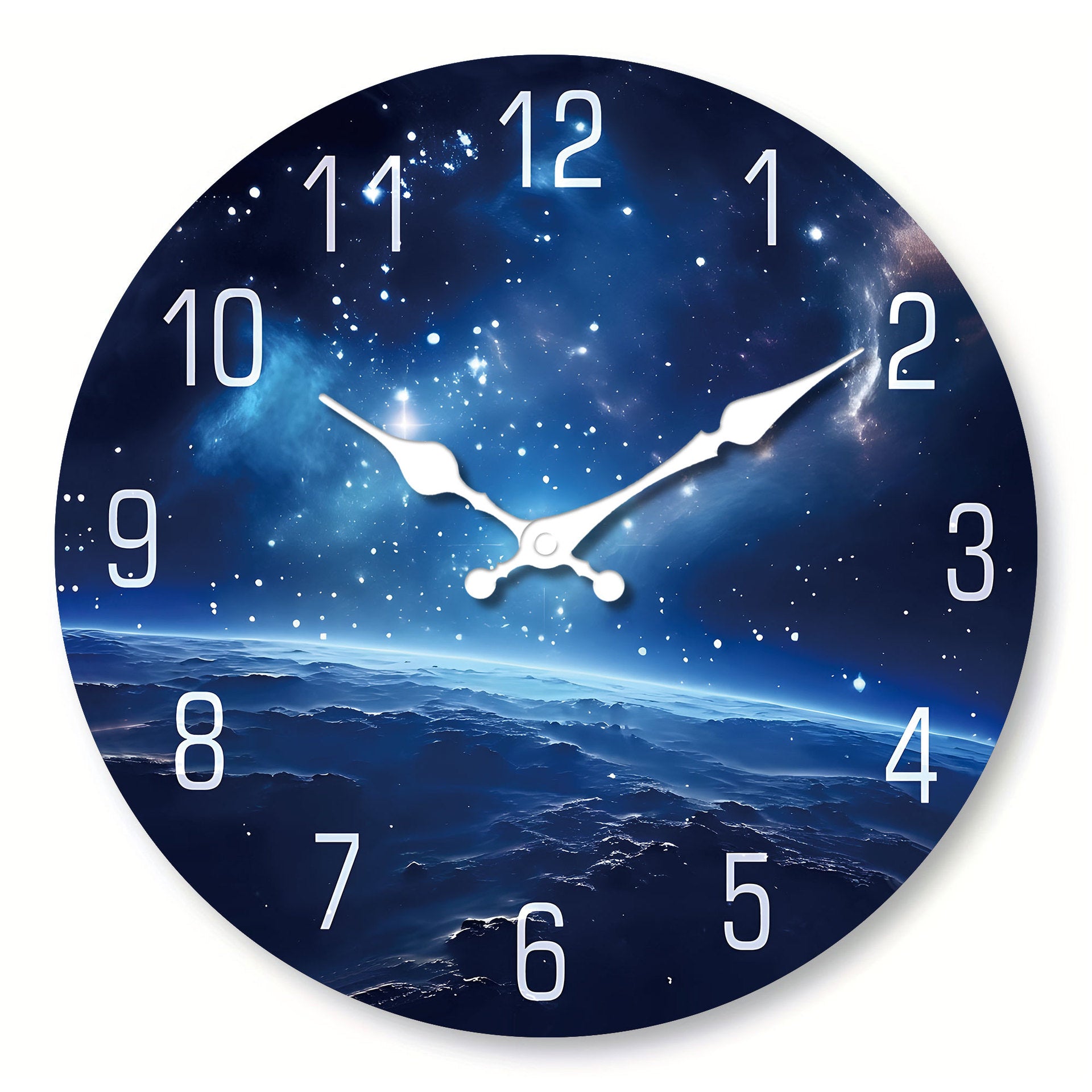 Vintage Wooden Wall Clock Silent Battery Operated