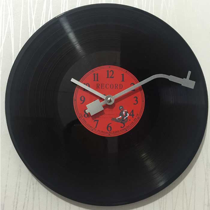 Vinyl Record Wall Clock Silent Battery Operated