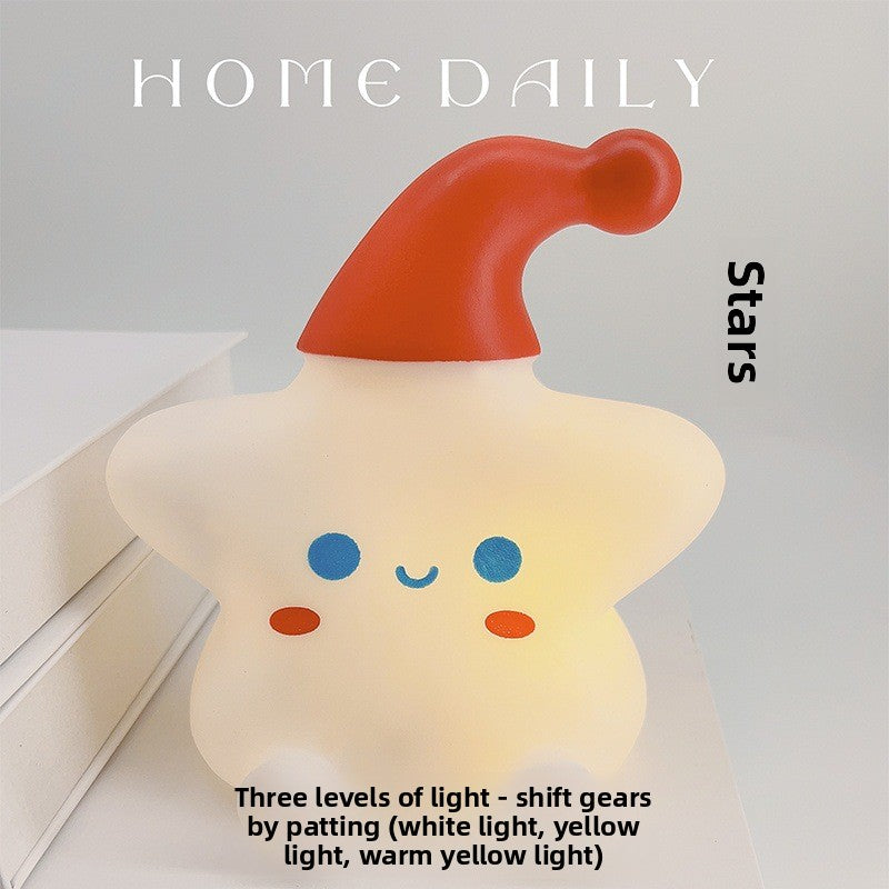 Vinyl Star Shape Night Light with Warm Illumination