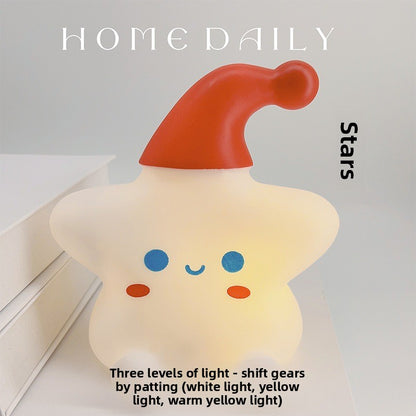 Vinyl Star Shape Night Light with Warm Illumination