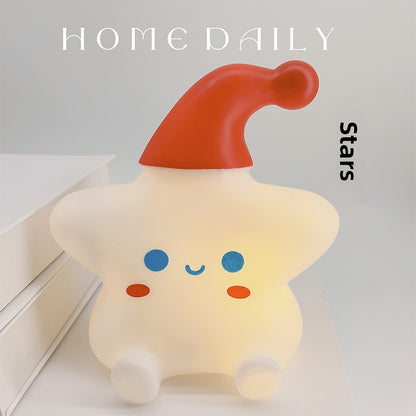 Vinyl Star Shape Night Light with Warm Illumination