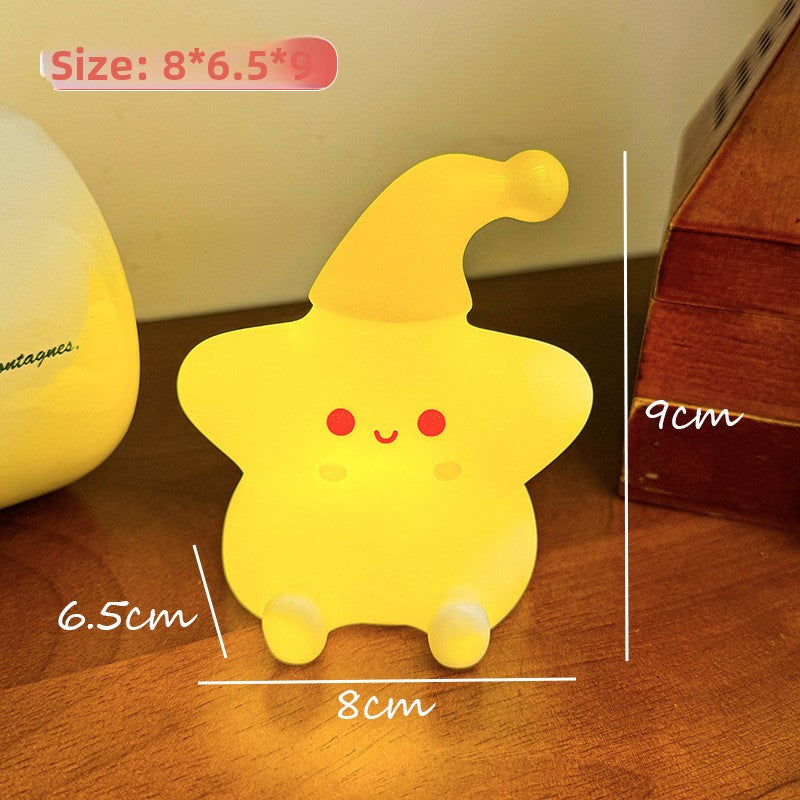 Vinyl Star Shape Night Light with Warm Illumination