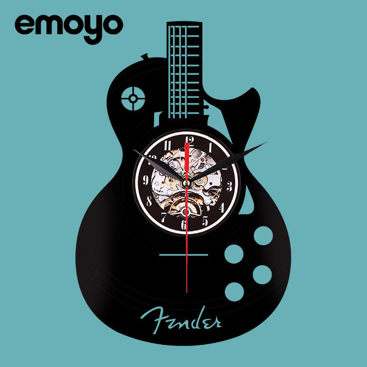 vinyl wall clock