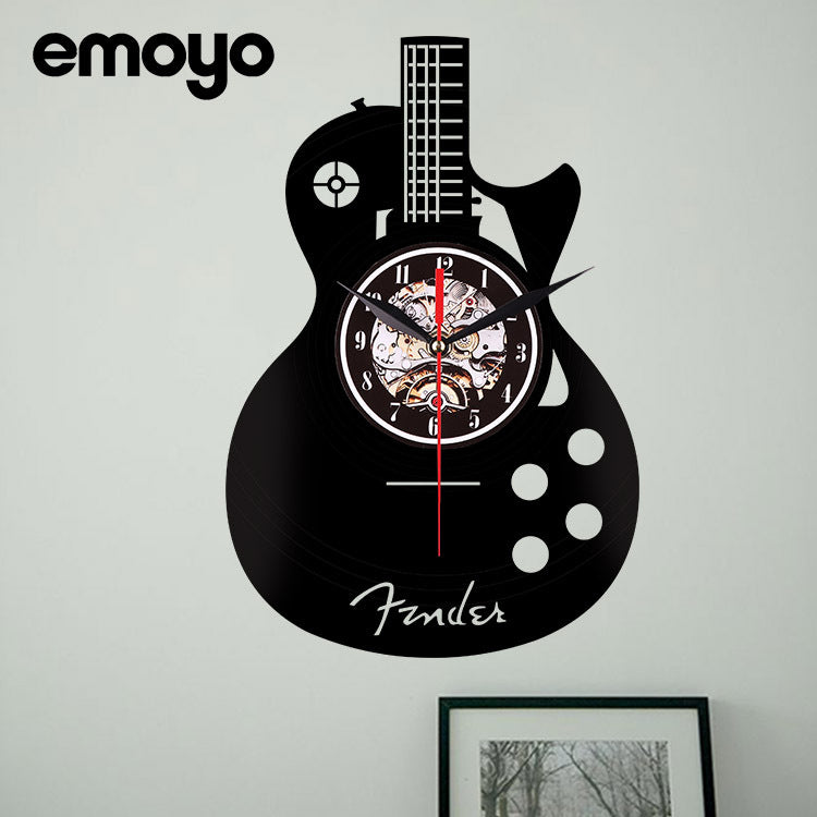 vinyl wall clock