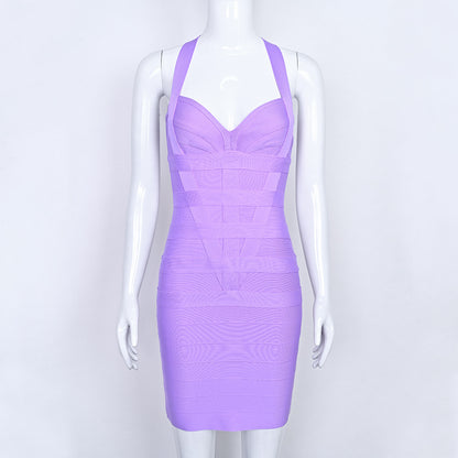 Violet Halterneck Bodycon Dress