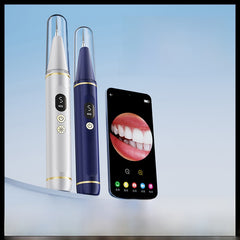 Visual tooth cleaning device-white