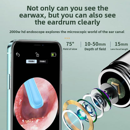Visual ear-picking spoon