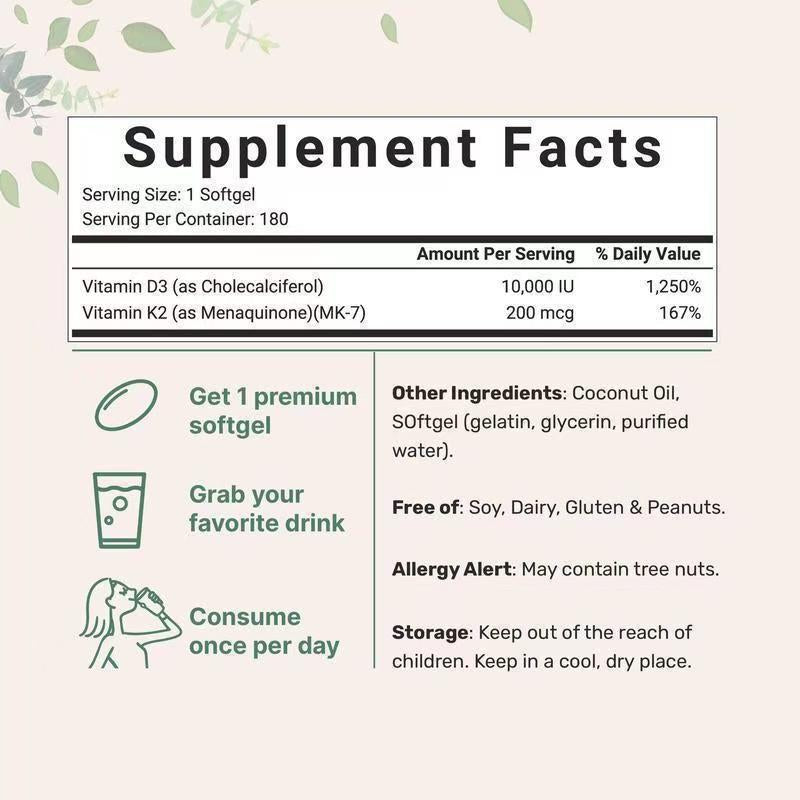 Vitamin D3 K2 Capsules