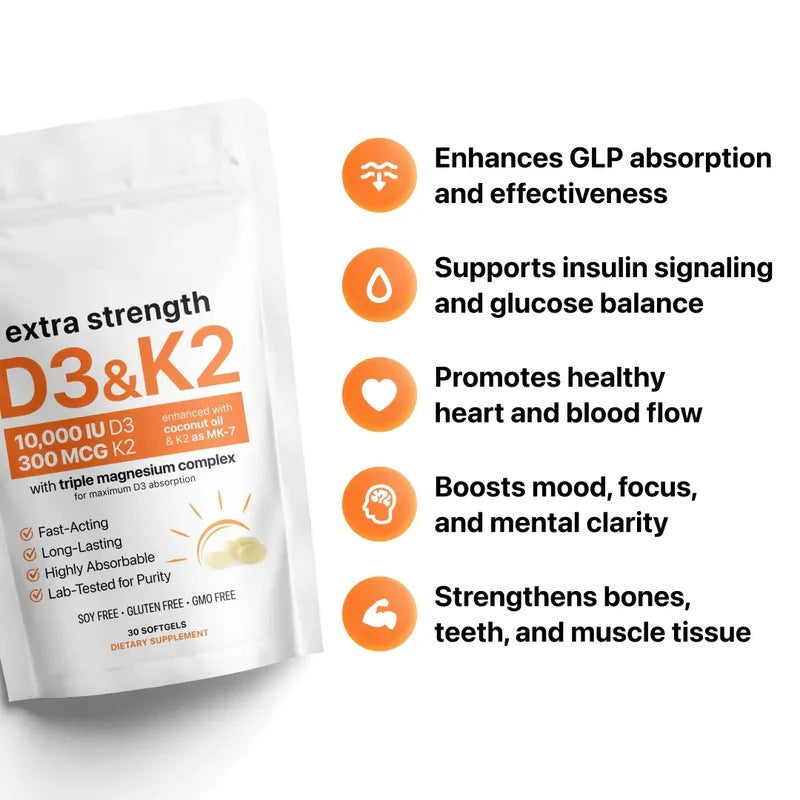 Vitamin D3 K2 Softgel Capsules