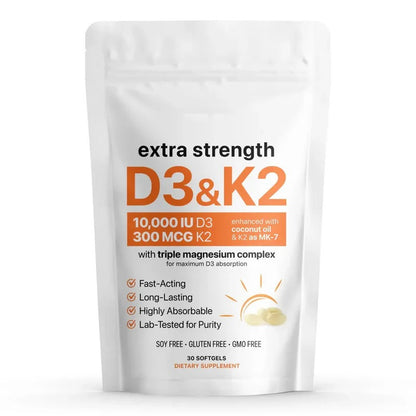 Vitamin D3 K2 Softgel Capsules