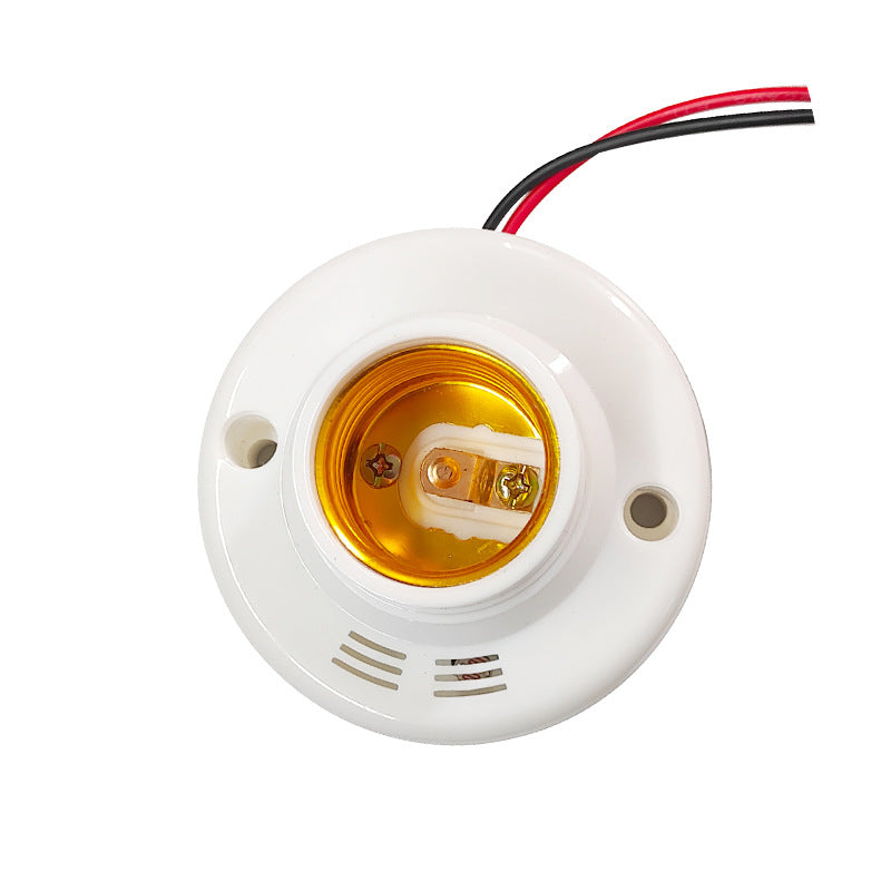 Voice-controlled lamp holder screw type