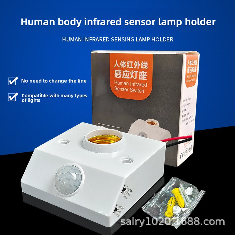 Voice-controlled lamp holder screw type