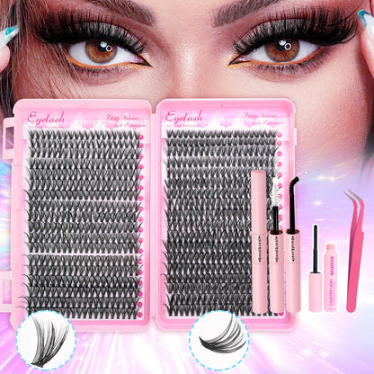 Voluminous and curled false eyelashes