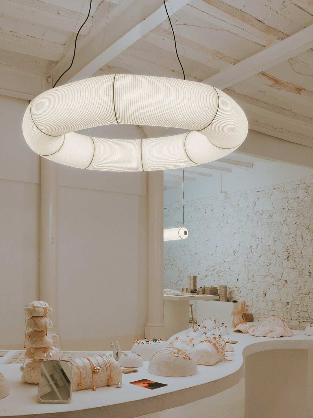 Wabi-Sabi Paper Art Chandelier Light