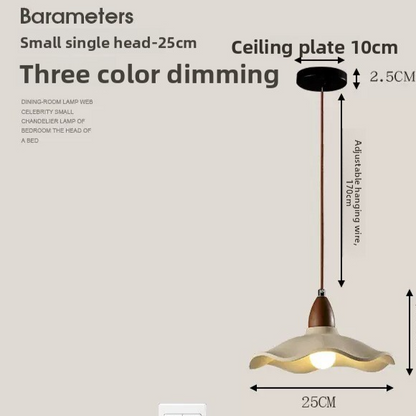 Wabi Sabi Pendant Lamp Cement Chandelier Bedside Lighting