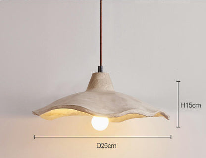 Wabi Sabi Pendant Lamp Cement Chandelier Bedside Lighting