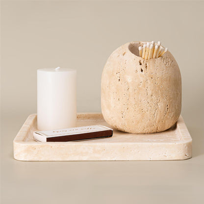 Wabi-Sabi Style Cotton Swab Storage Jar
